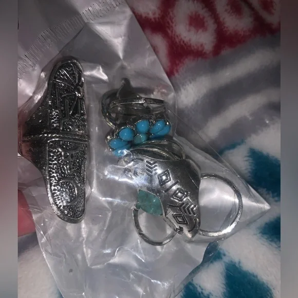 COPY - Lot of silver and gold rings - Picture 3 of 6